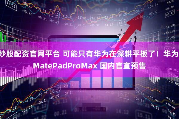 炒股配资官网平台 可能只有华为在深耕平板了！华为 MatePadProMax 国内官宣预售